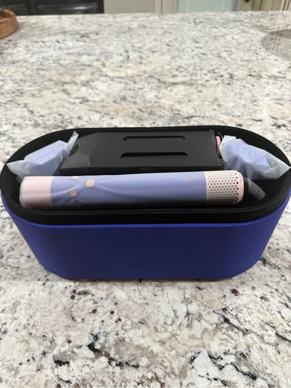Dyson Hair Tool Set in Blue and Pink Protective Case